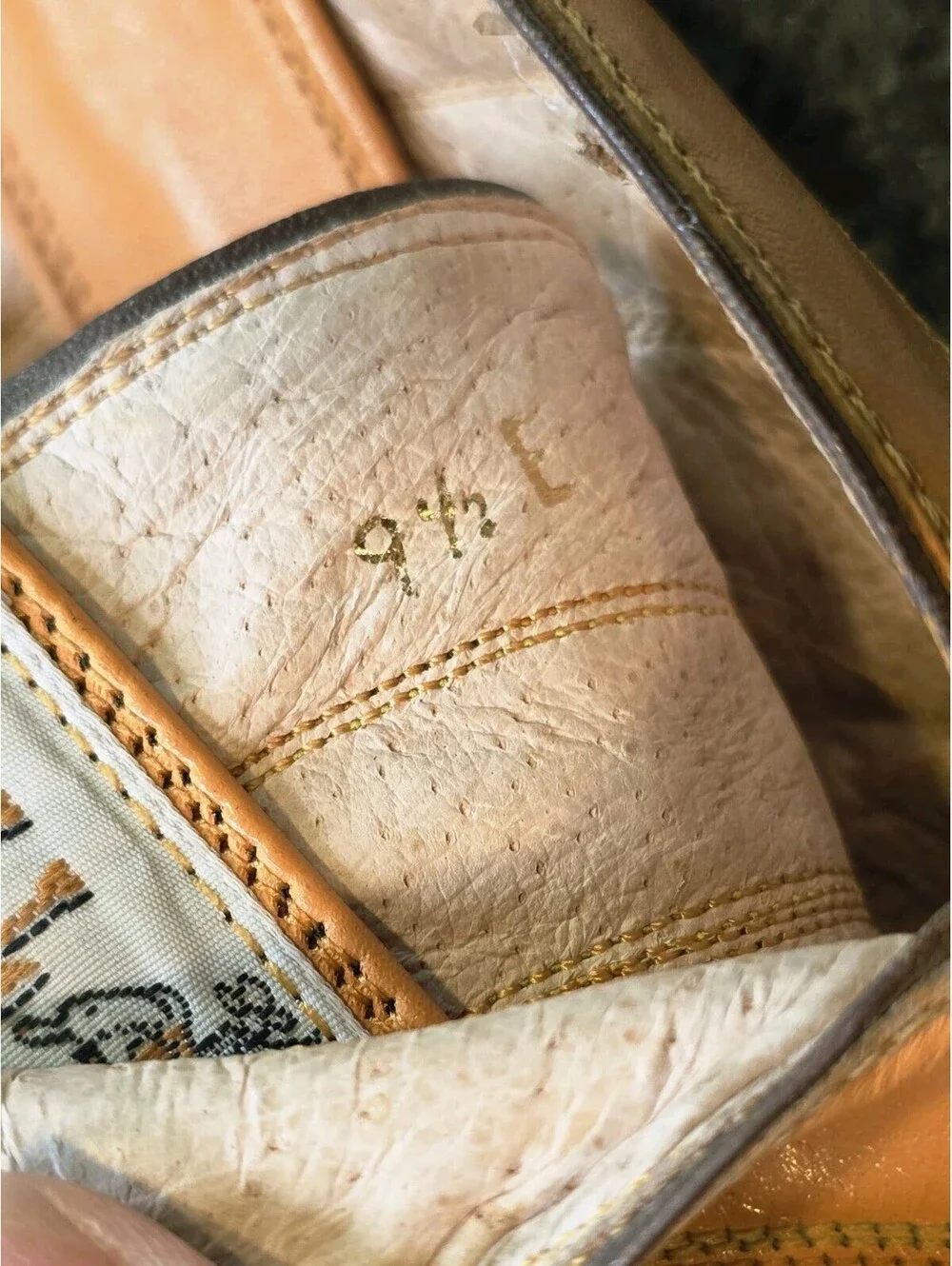 Vtg Rare Bull Rider Full Quill Ostrich Cowboy Boots Men's 9.5 E Exotic Yellow